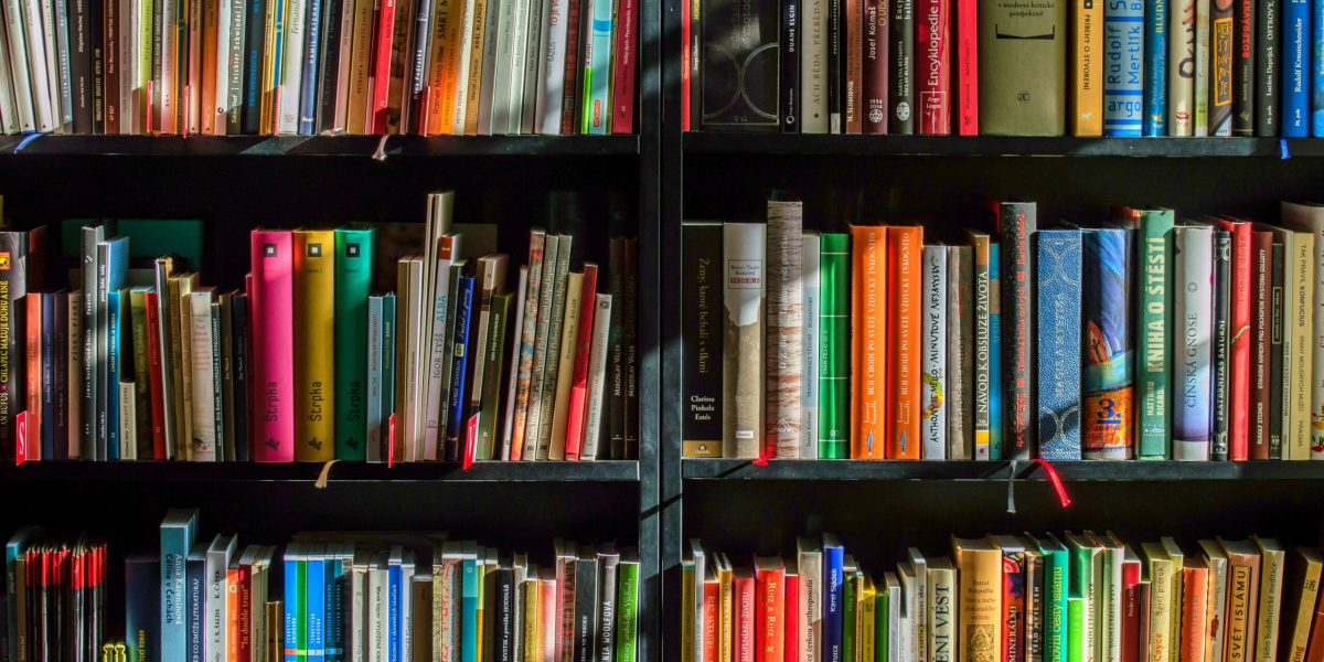 Shelves full of books